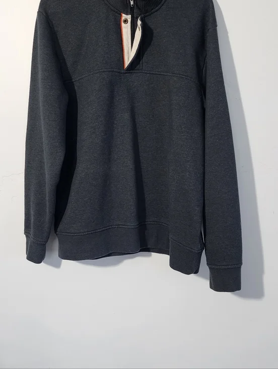 Orvis Men's Charcoal Half-Zip Sweater - Picture 4 of 4